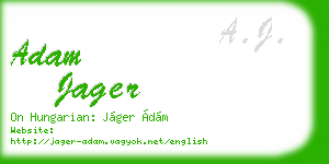 adam jager business card